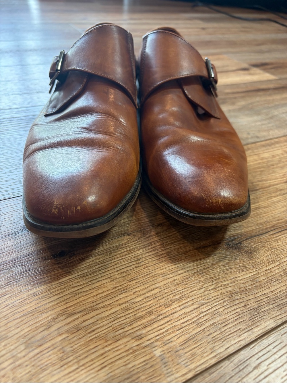 Florsheim Sorrento monk strap classic warm leather Dapper shoes - Picture 4 of 12